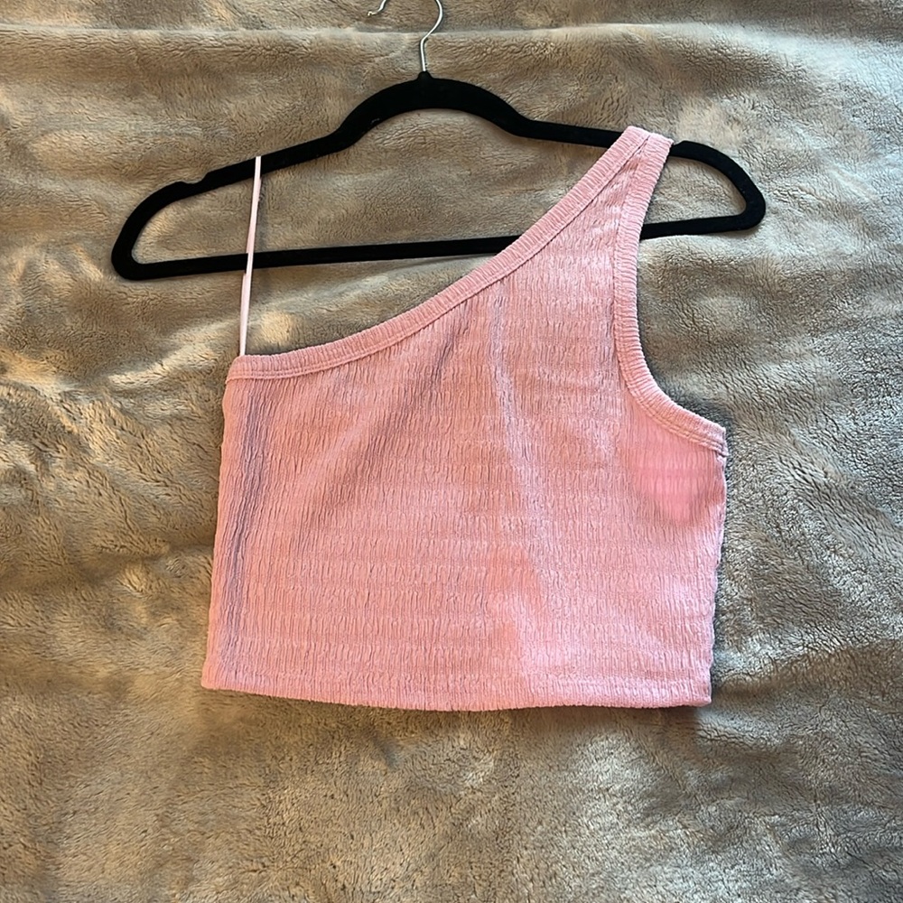 American Eagle One-Strap Crop Top, Size Medium